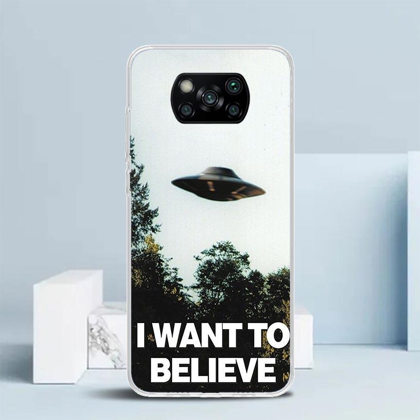Чехол для телефона The X Files Я хочу верить Для Xiaomi Poco F7 Ultra X5 X6 X7 Pro M7 Redmi 15C 15 13C 13 12C 12 10C 10 10A 9 9C 9A