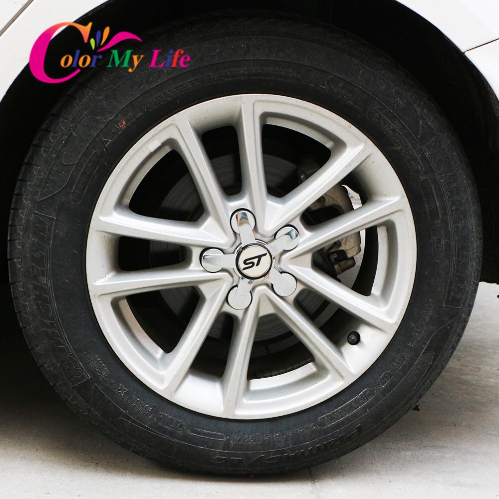 Color My Life 4 шт./компл., обновленные винты для колес автомобиля, защитная крышка, накладка на колпачок колеса для Ford Focus 3 4 2015-2018