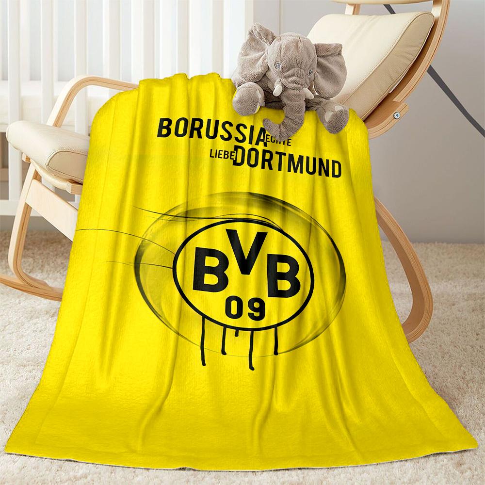 Borussia Dortmund Blanket Comfortable Perfect For Bedding Seaside Bed Four Seasons Universal Modern Unique Gift For Family And Friends Camping
