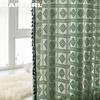 1 шт. NAPEARL 10-20% затемнение французский ретро однотонный ажурный ромбовидный сетчатый бахрома полупрозрачный занавес для гостиной спальни балкона домашний декор