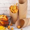 50/100PCS Disposable Paper French Fry Cup Snack Container For Party Birthdays Weddings Restaurants French Fries Ice Cream Cups