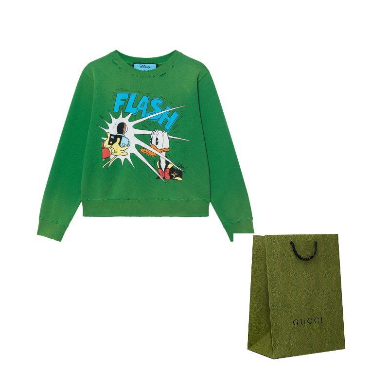 Gucci Свитшот Disney X Gucci Женский Зеленый 634554-XJC8R-3229