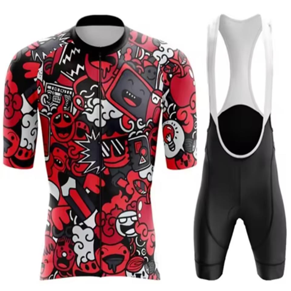 Men's Cycling Clothes Wear Better Rainbow Team Cycling Jersey Short Sleeve Cycling Clothing Summer Road Bike Sets