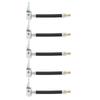 5PCS Braided Rubber Hose Tire Inflator Hose Air Compressor Hose Extension  Tire Technician