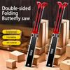 1 шт. Двусторонняя пила по дереву, бытовая ручная пила, нож, бытовая маленькая ручная складная пила