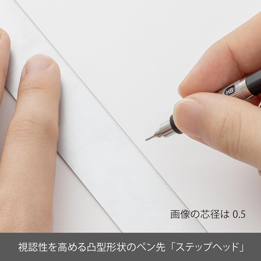Механический карандаш Pentel PG505-AD, graphlet, металлический серый, 0,5 мм