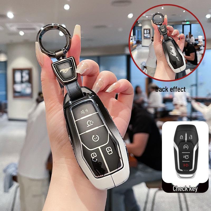 Compatible Smart and Remote Key Shells for Ford Edge, Mondeo, Taurus, and Lincoln Mustang.