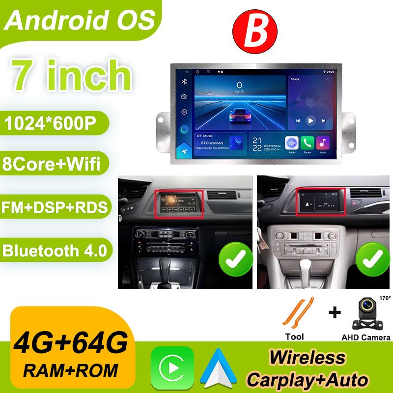 7inch 10inch Screen For Citroen C5 X7 Carplay Android Auto Autoradio 4G BT GPS Navigation Car Radio Player Stereo Wifi