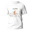 I'm Fine Print T-Shirt Fashion Summer Tees for Men Women Oversize Casual Tops Short Sleeve Men's Tops Casual Fashion Street Wear