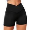 Женские спортивные шорты с высокой талией, компрессионные, с подтяжкой бедер, плотные, эластичные, с контролем живота, с карманами для телефона, быстросохнущие, эластичные, на талии, для женщин, упражнения в тренажерном зале