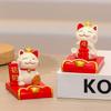 Миниатюрные фигурки, держатель для телефона Lucky Cat, милый кронштейн для сотового телефона, украшение для стола