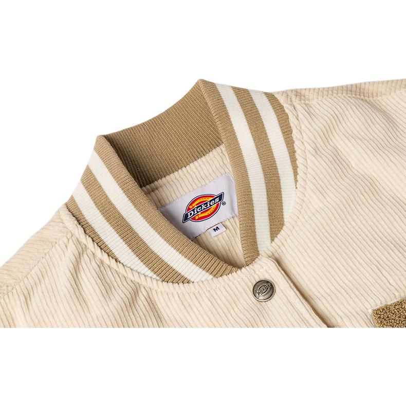 Dickies Свободная хлопковая куртка с трикотажными манжетами из вельвета Женские куртки Светло-песочно-серый DK0A87H8F90