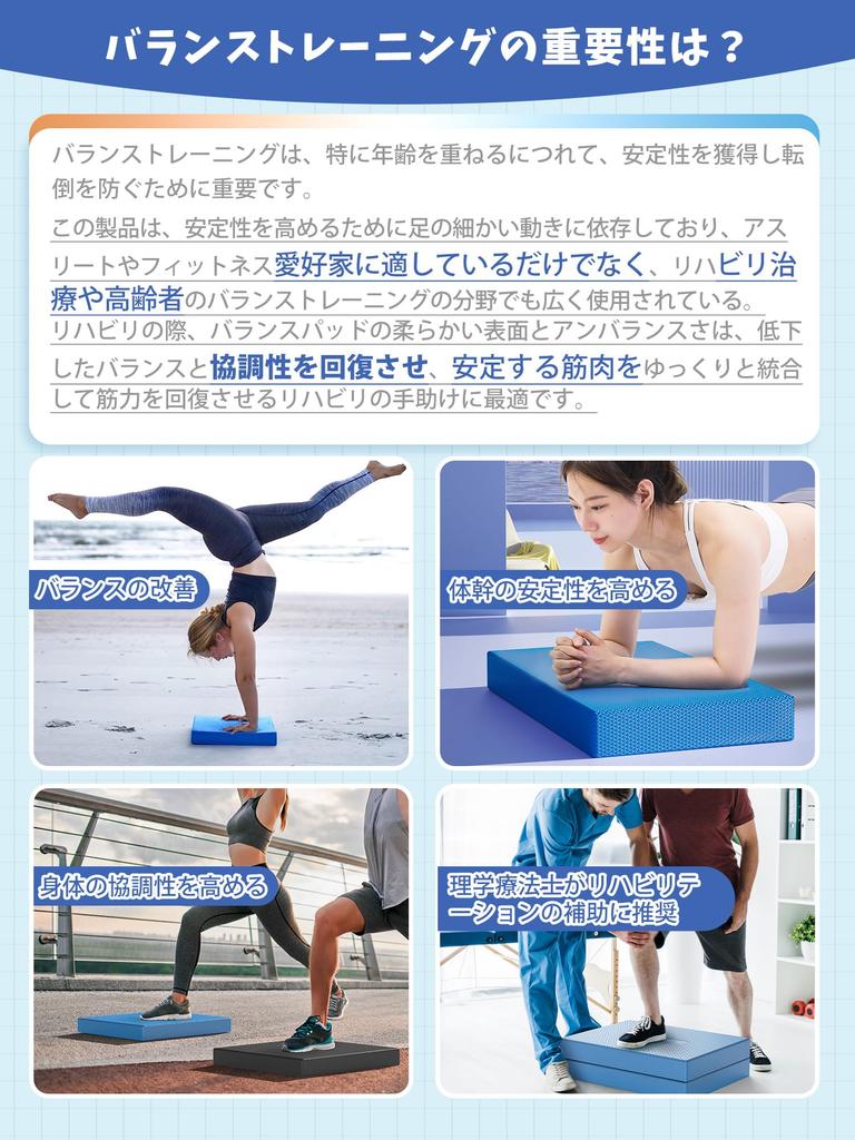 PROIRON Balance PU Black Pad, Material, Expandable,