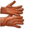New Goat Leather Gloves Men's External Seam Fleece Lining Autumn and Winter Plus Size Warm Driving Finger Gloves