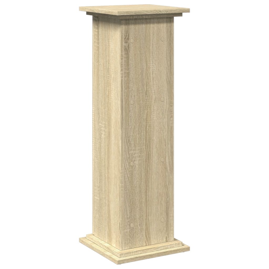 Pedestal with Storage Space Sonoma Oak Finish 31 x 30 x 90 cm Engineered Wood