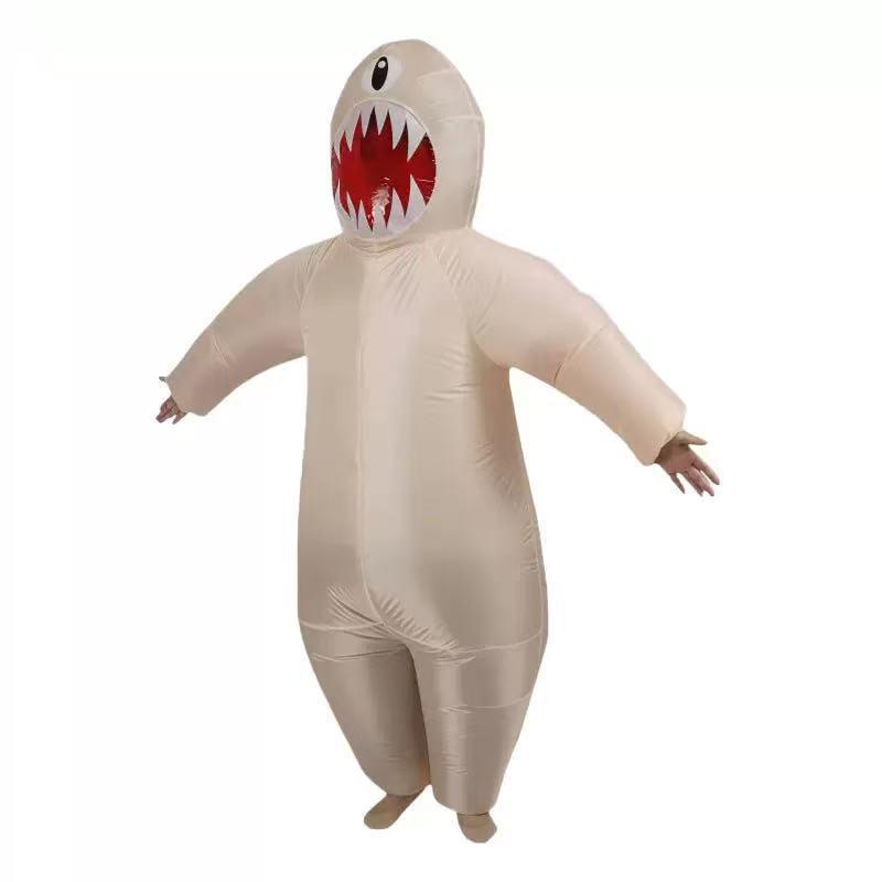 Hot-Selling Halloween Dinosaur Alien Inflatable Costume - Funny Creative Doll Outfit for Performances and Makeup