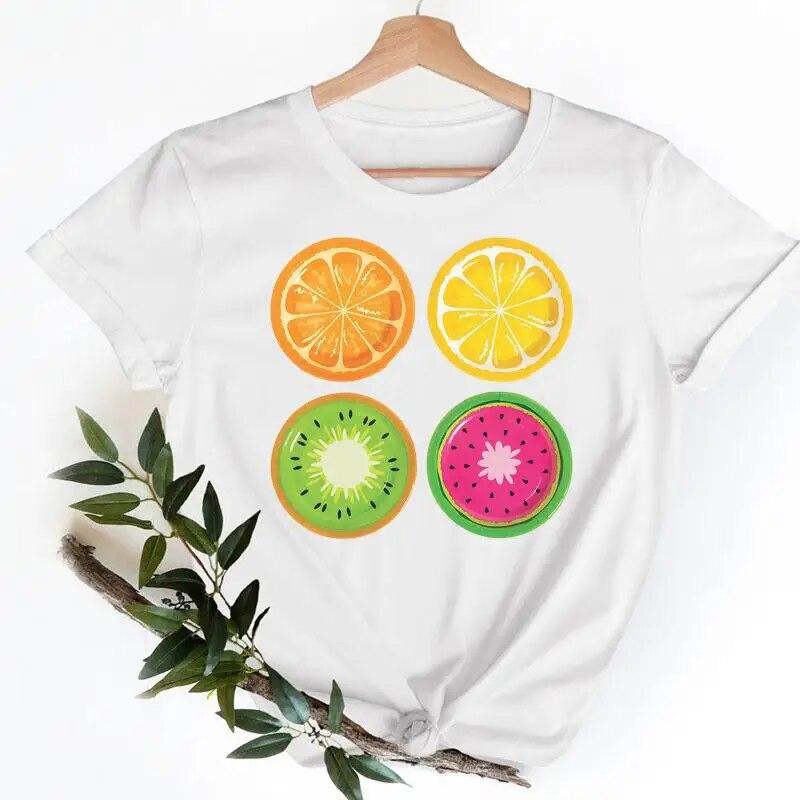 Футболка с акварельным принтом в виде рыбки, женская повседневная модная футболка, топ, женская одежда, футболки с короткими рукавами и графикой