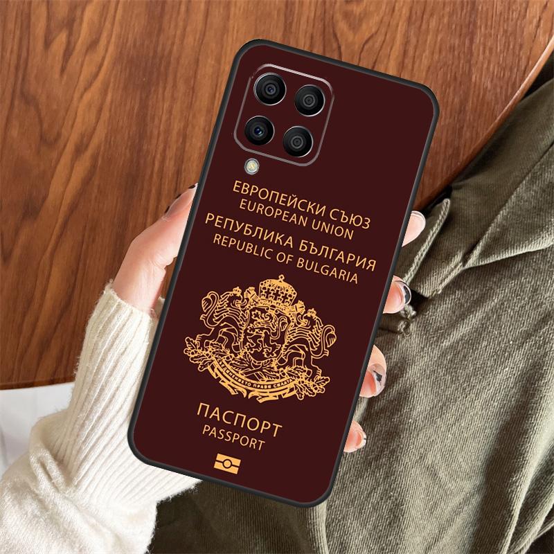 Флаг Болгарии Чехол для паспорта для Samsung Galaxy M13 M33 M53 M15 M35 M55 M06 M16 M36 M56 M31 M12 M32 M52 M14 M34 M54