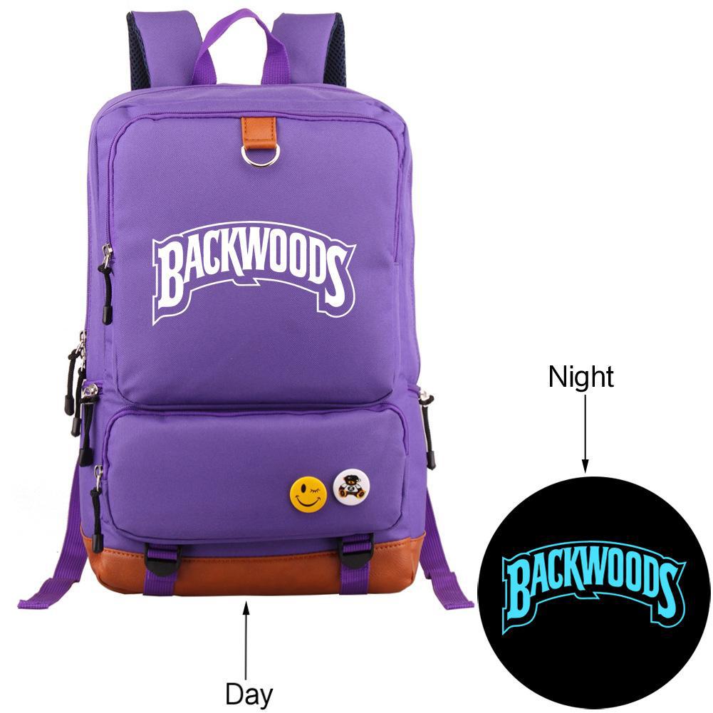 Backwoods Luminous Backpack Student Schoolbag Large Capacity Travel Bag Computer Bag