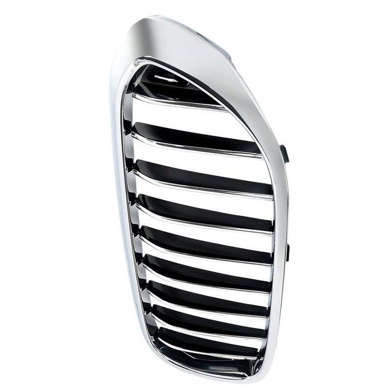 Chrome Car Front Kidney Grille Grill Bumper Hood Racing Grills Left/Right For BMW 5 Series G30 530i 540i 2017 2018