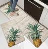 1 шт. кухонный напольный коврик с принтом ананаса против усталости — нескользящий, можно стирать в машине, идеально подходит для стирки, прихожей и прихожей