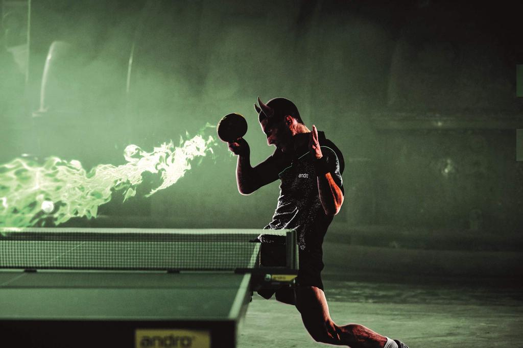 andro Table Tennis Back Rubber Spin Tension Hexer Power Grip 112297 Black 2.1