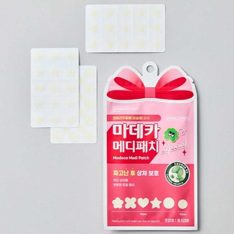 [Dongkook Pharmaceutical] Madeca Medipatch Special Mixed 53 Sheets (Flower, Star, Heart Shaped Spot Patch)