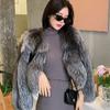 Winter New Faux Fox Fur Grass Coat Women's Short Noble Fashion Silver Fox Small Fur Coat
