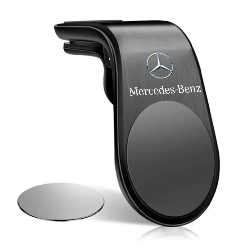 EZB2 2025 Hot Car Logo Mobile Metal Magnetic Car Phone Holder Accessories For Mercedes Benz W212 W213 W205 AMG W177 V177 W247 W176 GL