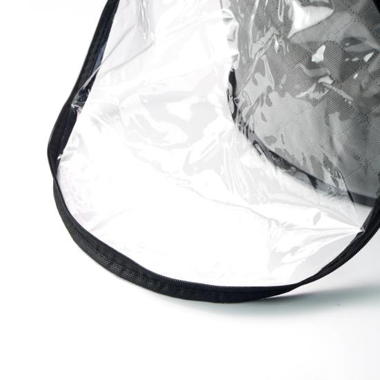 Oversized Clear Hat Storage Bag with Handle Zipper Closure Transparent Design Foldable Cowboy Hat Organizer Wide Brim Hat Case