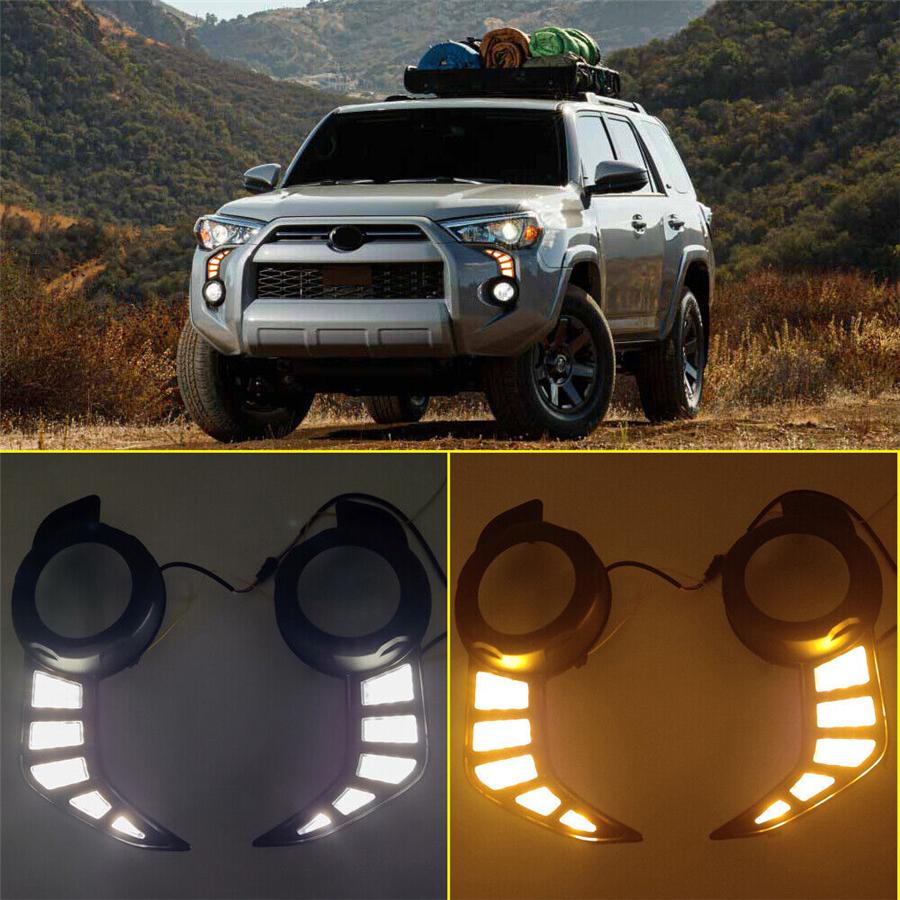 DRL Fog Lights For Toyota 4Runner 2014-2022