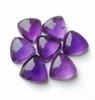Натуральный аметист триллион кабошон рассыпной драгоценный камень глубокий фиолетовый - класс ААА