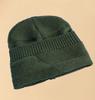 [sproutsy] Loose Fit Knit Beanie Hat, Stretchy Knit Material, Knit Beanie, Loose Fit Hat (JP, Numeric Size, 58.0 Cm, Olive)