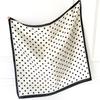 Luxury Square Silk Scarf Women Luxury Polka Dot Shawls and Wraps Fashion Small Bag Scarves Hair Tie Bandanas Hijab 70*70Cm