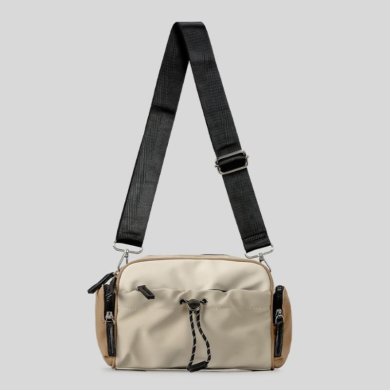 Fashion Contrast Color Single Shoulder Crossbody Bag Women's Lightweight Outdoor Handbag Men's Casual Cargo Wind Mobile Phone Bag