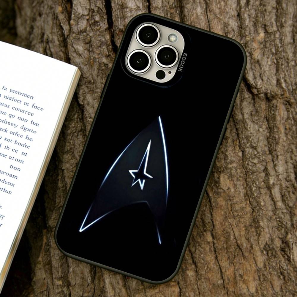 S-Trek Space Theme Phone Case For iPhone 17,16,15,14,13,12,11 Plus,Pro Max,XS,Colored Silver Plated Inside Cover