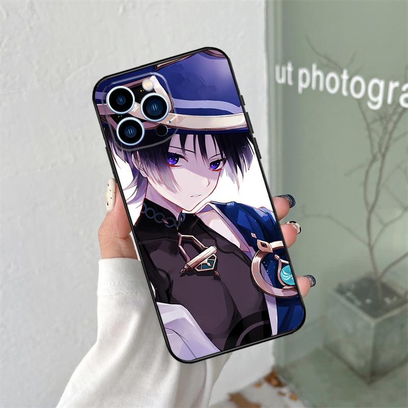 Чехол для телефона Genshin Impact Странник Для iPhone 16 15 14 13 12 11 Pro Max X XS Max XR Plus Аксессуары