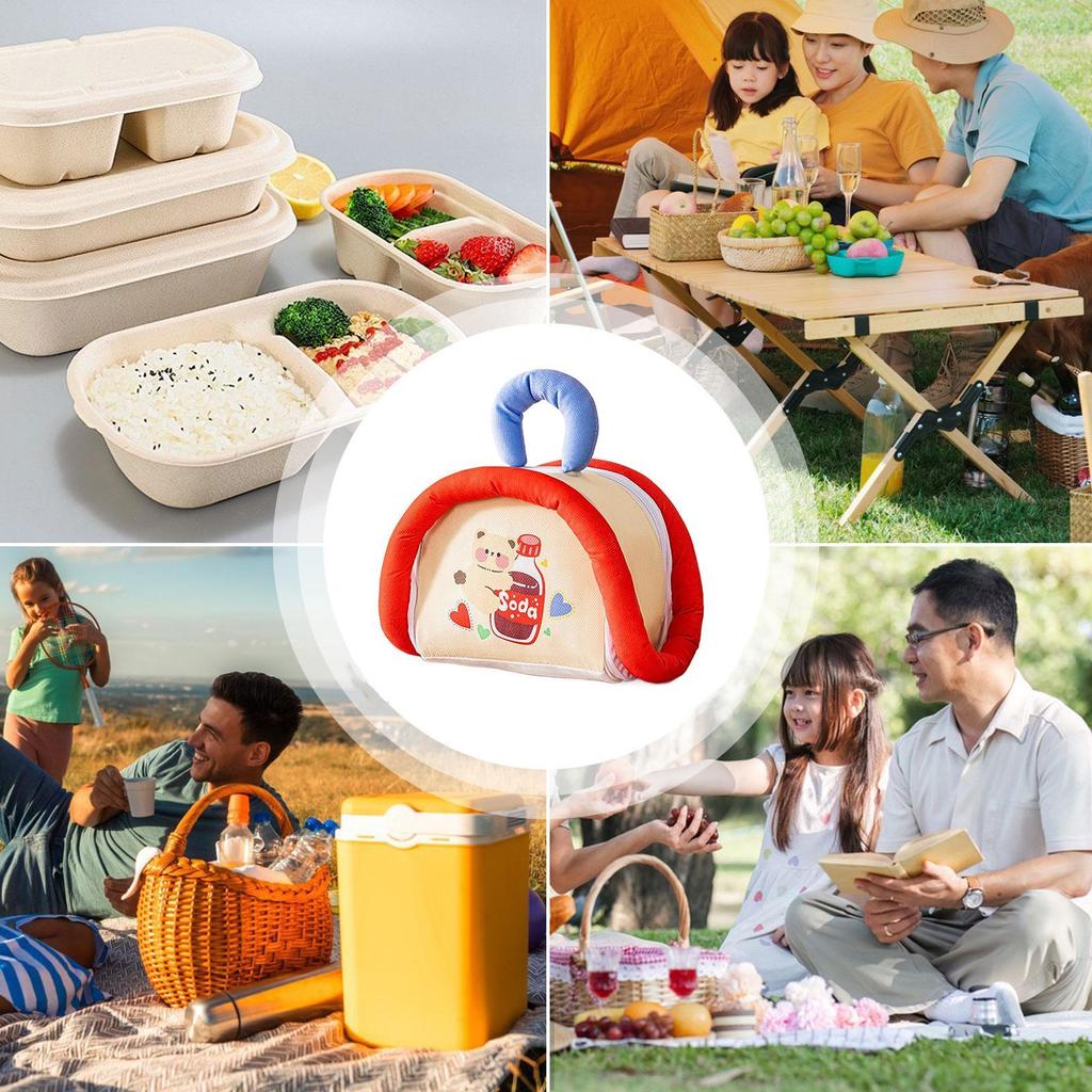 Insulated Lunch Bag Small Insulated Lunch Box Unisex Refrigerated Lunch Box Food Carrier For Hiking Travel Commuting Camping