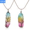 Ожерелье Натуральный Цвет Кристалл Кулон Хрустальный Камень Нерегулярный Кулон Креативное Ожерелье
