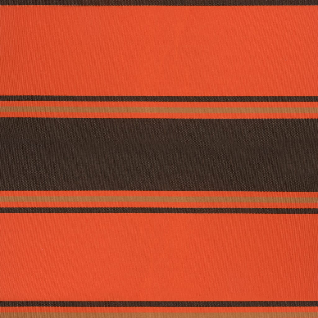Retractable Awning Orange and Brown 4.5 x 3 m Fabric and Aluminum