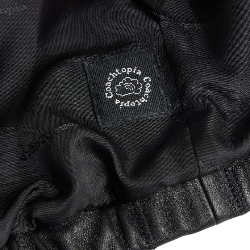COACH FW25 Leather Jacket Unisex CBS77-BLK