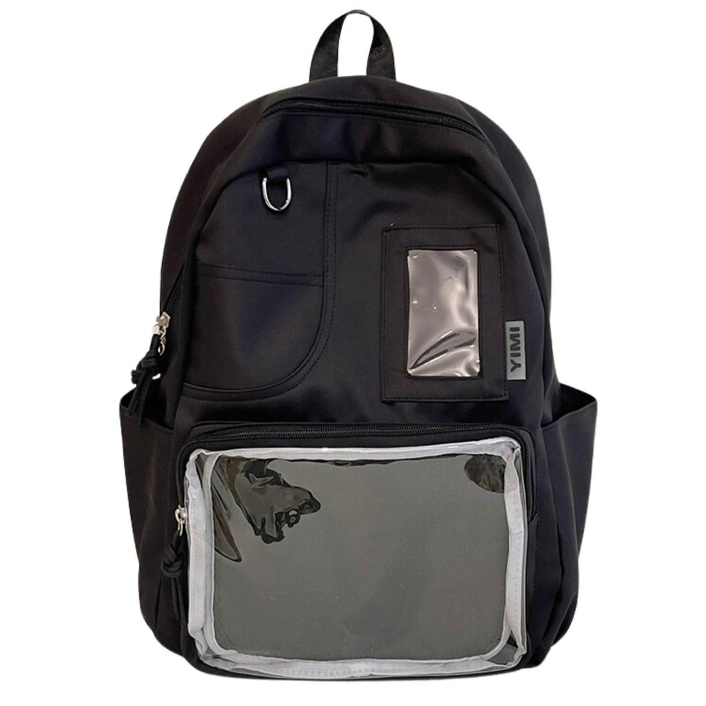 Харудзио Ита Бэг Большой А4 Легкий Идеально для Отаку Плюшевый Акриловый Повседневные Мероприятия Рюкзак, Вместимость, Размер, Черный, Коричневый, Розовый, Синий, Прозрачный, Мероприятия,