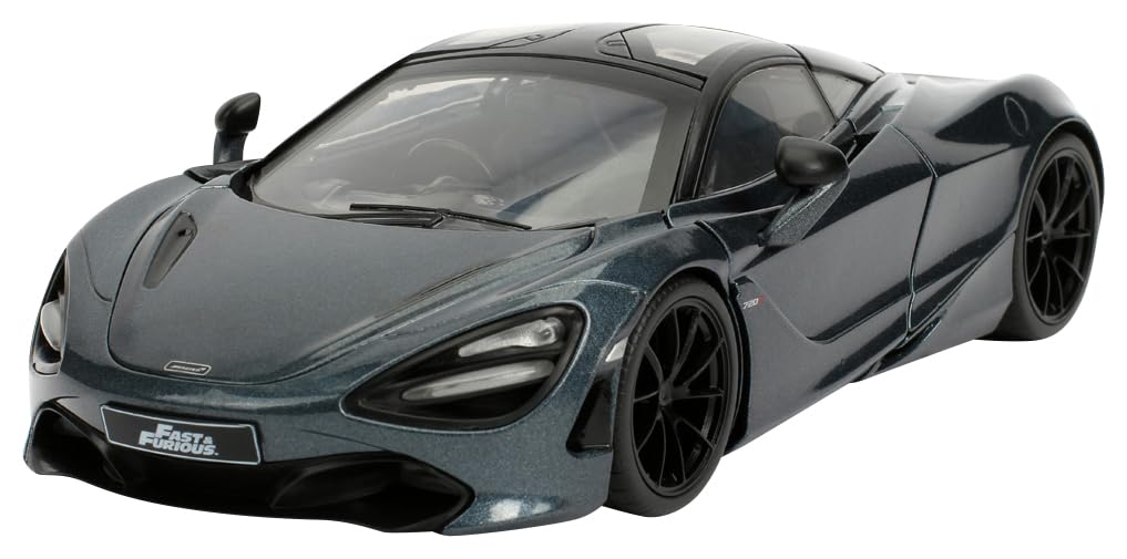 Jada Toys Fast and Furious Series McLaren 720S Готовый продукт JADA30754 1/24 F&F Черный/Серый (Показывать)
