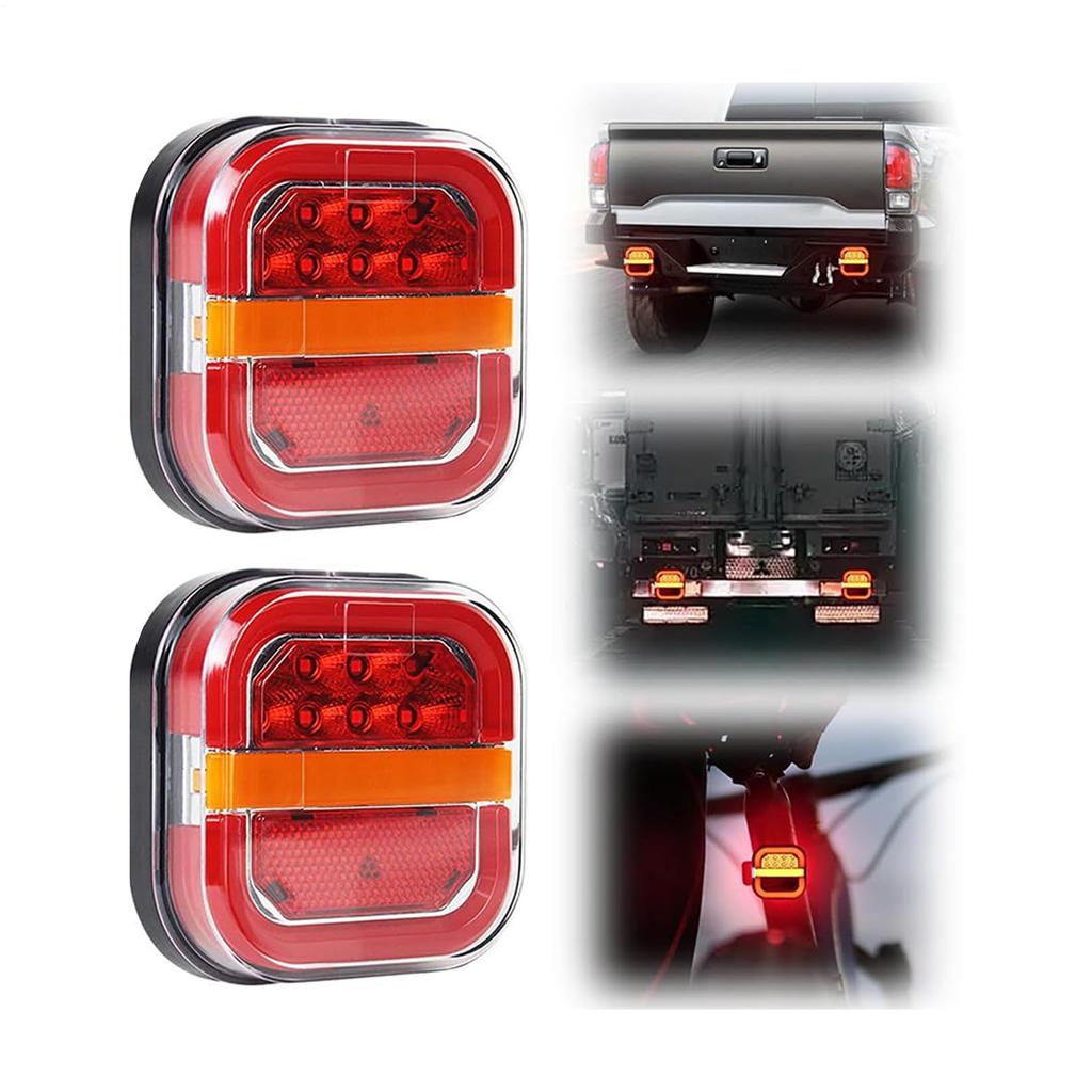 Trailer Tail Lights, Rear Lamps for Towing Trucks and Trailers | High Brightness Wireless