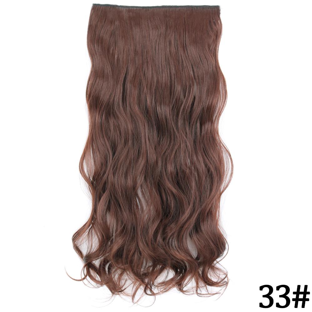 MERISIHAIR Длинные волнистые синтетические волокна 22 дюйма 5 зажимов для наращивания волос Волнистые прямые волосы Черный Коричневый Блондинка Повседневная одежда