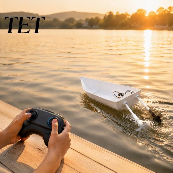 Beginner Friendly Boat Toy DIY Remote Control Paper Kit, 2.4GHz Wireless RC Assembly Kit Toy, Propeller Drive STEM Learning for Kids