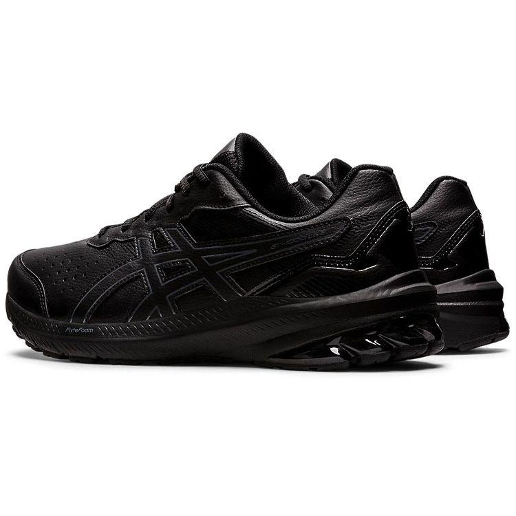 Asics GT-1000 Leather 2 Удобные Прочные Низкие Кроссовки для Бега Мужские кроссовки Черные 1131A059-001