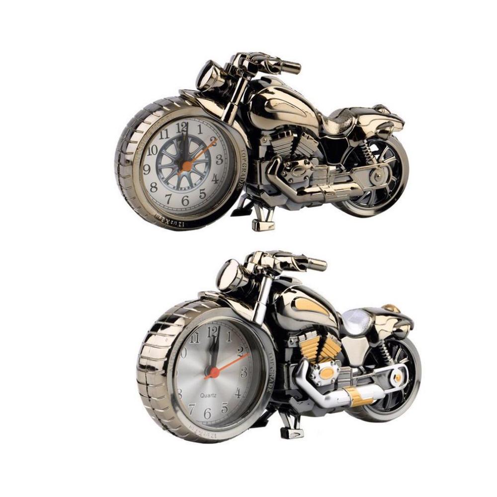 Creative Alarm Clock Motorcycle Motorbike Shape Alarm Clock Table Clock Home Birthday Gift Cool Clock