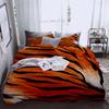 Tiger Pattern Print Duvet Cover Set UK Single Double Queen US Twin Full King Size Among Bed Linen Set