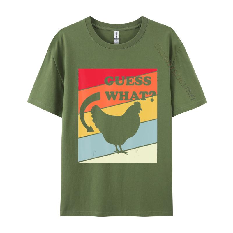 Guess What Chicken Butt TShirt Humor Hilarious Rooster Youth Tops T Shirt Printed T Shirts Cotton Hip Hop